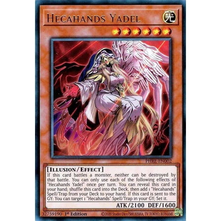YuGiOh Phantom Revenge Ultra Rare Hecahands Yadel PHRE-EN002