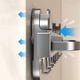 thumbnail image 5 of Toallero de pared extensible con ventosa, estante retráctil de aluminio for toallas con barra y ganchos for actividades., 5 of 8