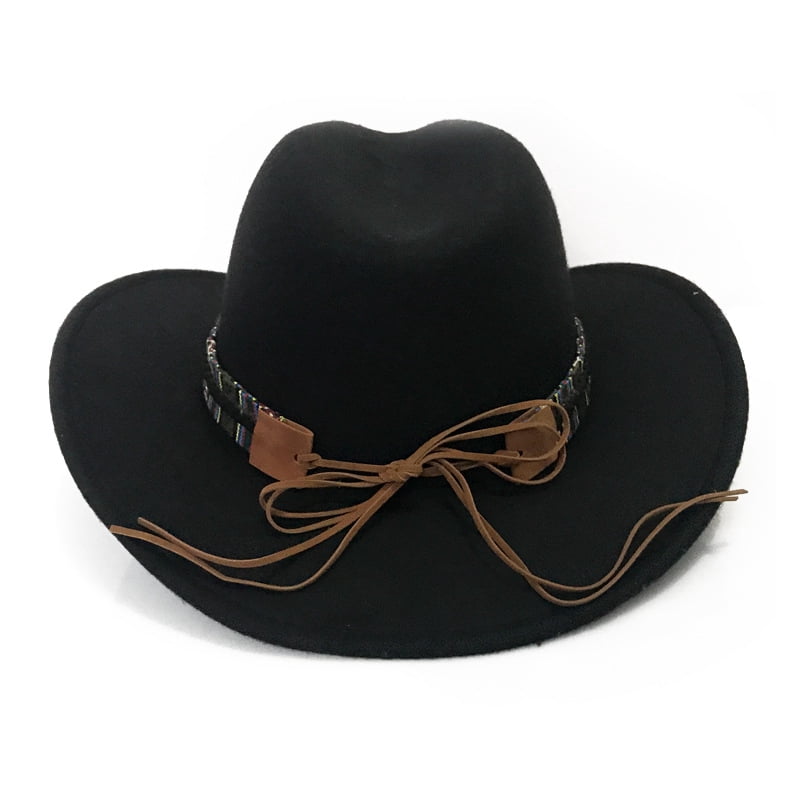 Brim Felt Cowgirl Sombrero Caps 