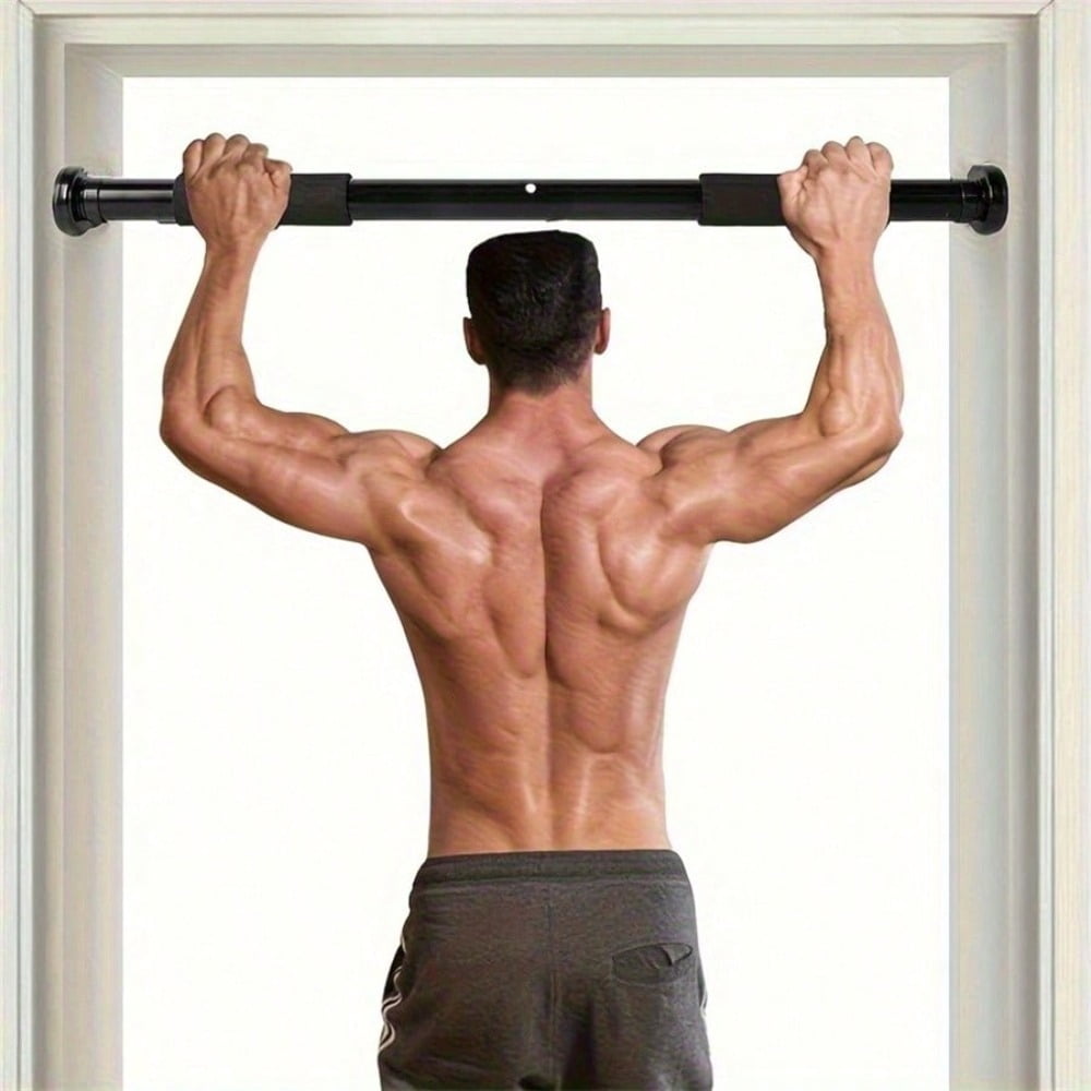 Adjustable No-Drill Doorway Pull Up Bar, Stainless Steel, 1 Pack