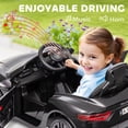 thumbnail image 6 of Qaba 12V Kids Electric Car, Maserati Gran Turismo Licensed Electric Car for Kids w/ Remote Control, Soft Start, LED Lights, Music, Horn, Black, 6 of 9