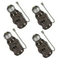 thumbnail image 5 of 4 Light Bulb Socket 2 Outlets Splitter Switch Light Holder Adapter Pull Chain, 5 of 6