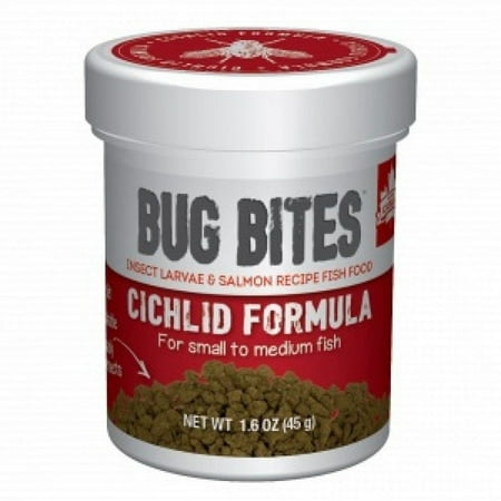 UPC: 0015561165808 | Fluval Bug Bites S-M Cichlid Granules 1.6oz