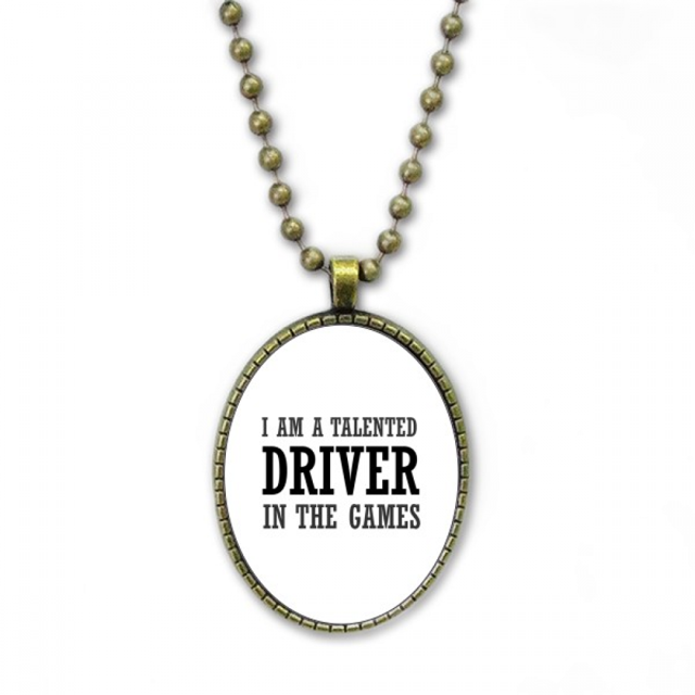 Soy un conductor de talentosos en los juegos Collar Colgante de cadena vintage Colección de joyas colgantes Unbranded M