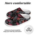 thumbnail image 6 of Yiaed Colorful Hawaii Palms Print Slippers Fuzzy Warm Cozy Slippers Non Slip House Slippers For Indoor Outdoor Slippers House Slippers-8, 6 of 7