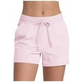 thumbnail image 1 of Dealovy Shorts for Women Summer Casual Drawstring High Waisted Workout Solid Color Beach Shorts, 1 of 6