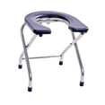 thumbnail image 2 of Asiento De Inodoro Plegable Portátil Silla De Inodoro Para Viajes Pesca Camping Negro Sunnimix Asiento de inodoro en cuclillas, 2 of 8