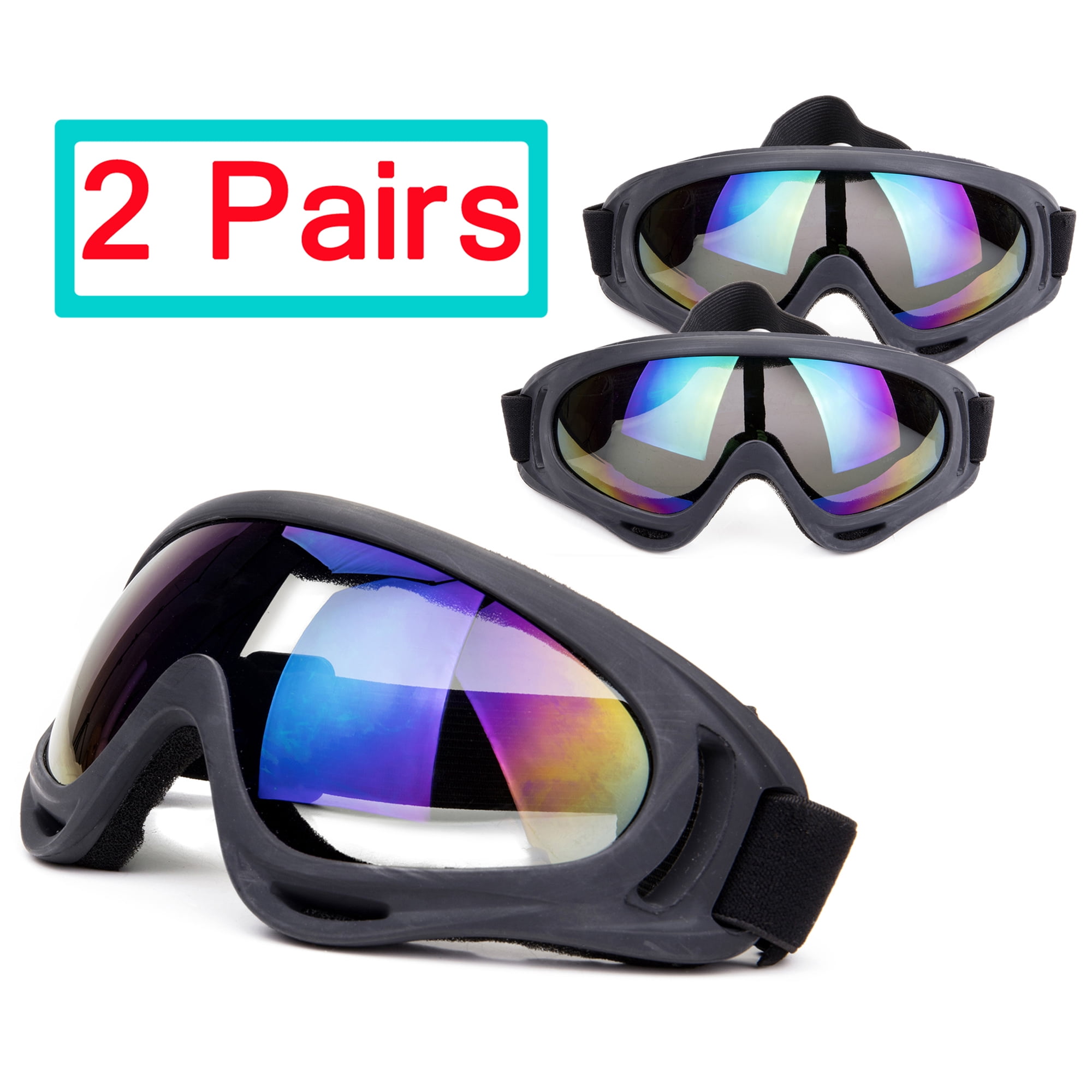 Sun Goggles Eye Glasses Snow Eyewear Anti UV Snowboard Ski Skate Winter Sports 