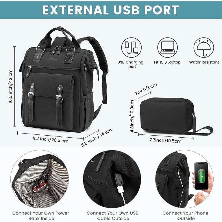 Lovevook Laptop Backpack for Women 15.6 display picture 3