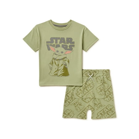 

Star Wars Baby Yoda Toddler Boys T-Shirt and Shorts 2-Piece Set Sizes 12 Months-5T