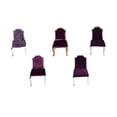 thumbnail image 3 of Muebles de comedor en miniatura para casa de muñecas a escala 1/25: sofá y silla de comedor. Violeta, 3 of 9