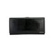 thumbnail image 1 of Piel Genuina Cartera Mujer Largo Lujo Patrón De Color Negro Diseño De La Tela Rayas, 1 of 4