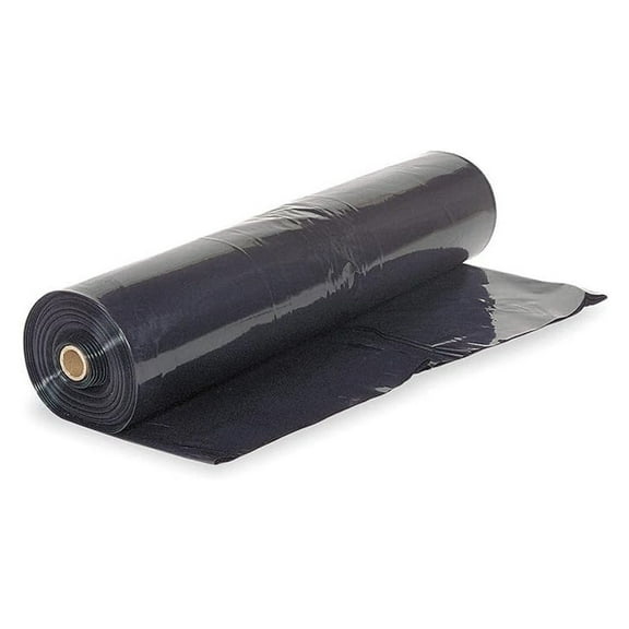 - Black Plastic Sheeting - 2 mil - (10' x 100') - Black Tarp, Polyethylene Vapor Barrier Sheeting, Painters Tarp, Roll of Lightweight Plastic