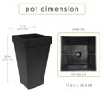 thumbnail image 1 of Tierra Verde 20" Symphony Planter Slate 2pk, 1 of 5