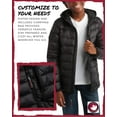 thumbnail image 4 of CANADA WEATHER GEAR Boys' Puffer Jacket - Lightweight Nylon Packable Winter Coat for Boys (8-20), 4 of 6