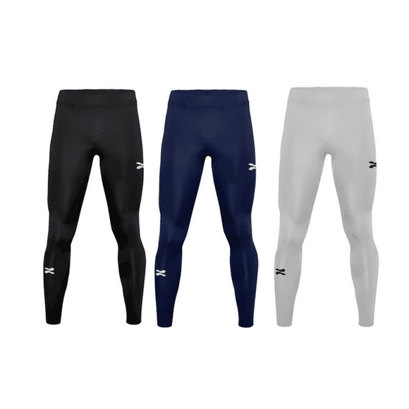 ZAPARI Licra Deportiva Larga Interior, Mallas Deportivas para Hombre. Leggins de Compresión y Secado multicolor L