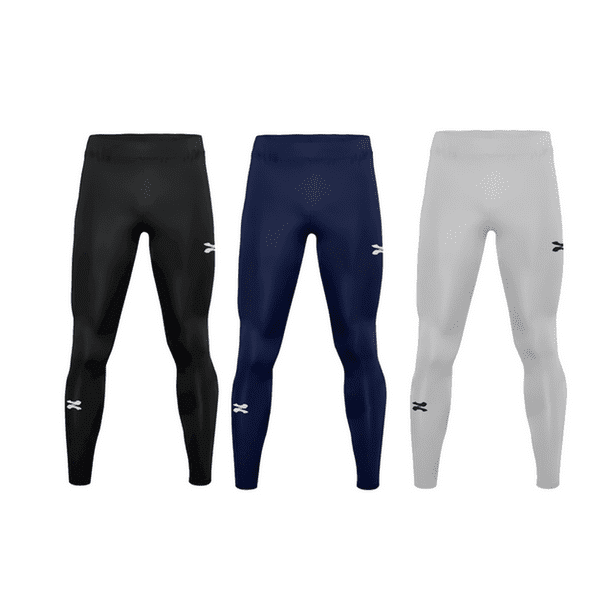 ZAPARI Licra Deportiva Larga Interior, Mallas Deportivas para Hombre. Leggins de Compresión y Secado multicolor M