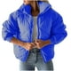 thumbnail image 2 of Parkas de manga larga para mujer, ropa de invierno acolchada de algodón corta con cremallera y manga larga, ropa de algodón de manga larga para mujer, blusa para mujer, 2 of 6