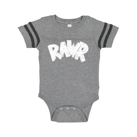 

Inktastic Rawr Distressed Text in White Gift Baby Boy or Baby Girl Bodysuit