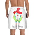 thumbnail image 3 of Yiaed Hello Summer Gnome 2 Print Men's Swim Trunks with Lining Quick Dry Sports Shorts Beach Shorts Boardshorts-Large, 3 of 5
