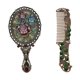 thumbnail image 1 of 1 Set of Girl Hand Mirror Adorable Makeup Mirror Household Mirror with Comb, 1 of 3
