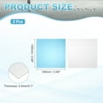 thumbnail image 2 of Uxcell 6061 T651 Aluminum Sheet Metal, 3.9" x 3.9" x 0.1" Flat Plain Aluminum Plate Covered with Single Protective Film Heat Treatable for DIY Crafting Industry(Silver, 2Pcs), 2 of 7