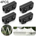 thumbnail image 2 of LEFU for Pop-Up Gazebo Replacement Connector Set Rectangular Bracket Parts for Tent Gazebo Glass Fiber Pole Support 2-Way Black Outdoor Garden Structure Accessory (1Pc), 2 of 10