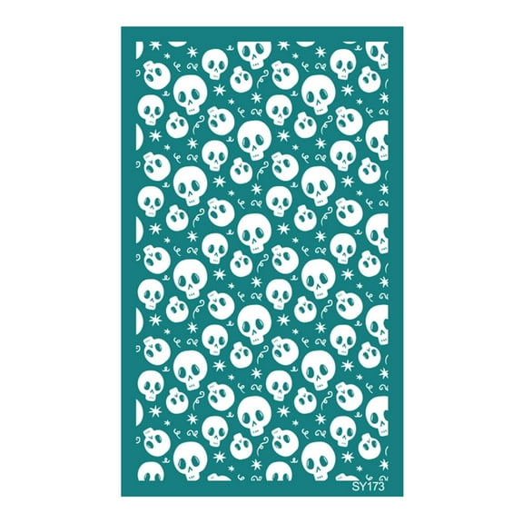 BQBQERT Self-Adhesive Silkscreen Print Stencils for Clay Earrings Jewelry Making