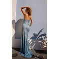 thumbnail image 2 of Women's Nox Anabel E1273 Long V Neck Prom 2026 Dress With Glitter Print Summer Lavender Size 6, 2 of 3