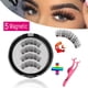 thumbnail image 2 of Pestañas magnéticas MB con 5 imanes, pestañas postizas 3D, extensión de pestañas de visón natural, pestañas postizas largas reutilizables hola suerte  unisex, 2 of 2