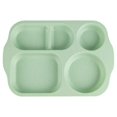 thumbnail image 1 of CNKOO Wheat Portion Control Dinner Plates  Unbreakable Adult Separate Plates  Compartment Square Kids Food Divider Plates Microwaveable  Great For Healthy Eating And Weight Loss, 1 of 5