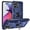 Blue, variant on Hotpom Moto G Stylus 2023 5G Case, Military-Grade Shockproof Cover with 360° Rotating Kickstand - Rose Gold