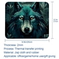 thumbnail image 5 of Wolf Printed Non-Slip Rubber Bottom Gaming Mouse Pad 8.3x9.8 Inch Square Office and Gaming Mouse Mat, 5 of 6