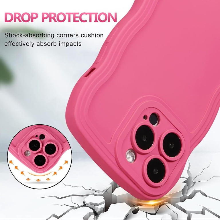 Wave Frame Case for iPhone 14 Pro Max 6.7 inch Phone Case,Cute