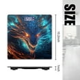 thumbnail image 2 of Bathroom Scale, Highly Accurate Digital Body Scale,Precisely Measures Weight up to 400 lbs-Majestic Dragon With Vibrant Blue And Orange Scales, 2 of 4