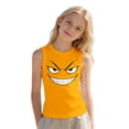 thumbnail image 5 of Bainana Summer Vest Tops For Girls Boys Child Cartoon Print Sleeveless Crew Neck Tshirt Comfortable Causal Teen Kids Youth School Sport Playwear Orange Size 6-7 Years, 5 of 6