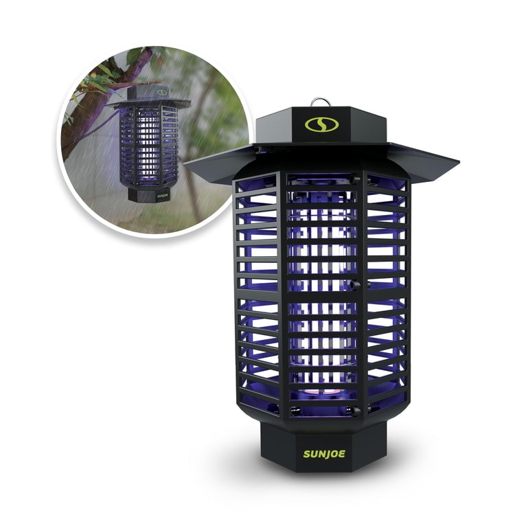 Open Box Sun Joe SJ-BZ18W | 18-Watt UV Indoor/Outdoor Bug Zapper | 1600 sq ft Coverage | Whisper Quiet Operation | For Mosquitos, Flies, Gnats, Moths, and More