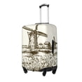 thumbnail image 2 of Daiia Dutch Windmill Luggage Cover, Thickened Washable Travel Luggage Covers, Elastic Unique Baggage Covers for 18-20 inch Luggage-X-Large, 2 of 9