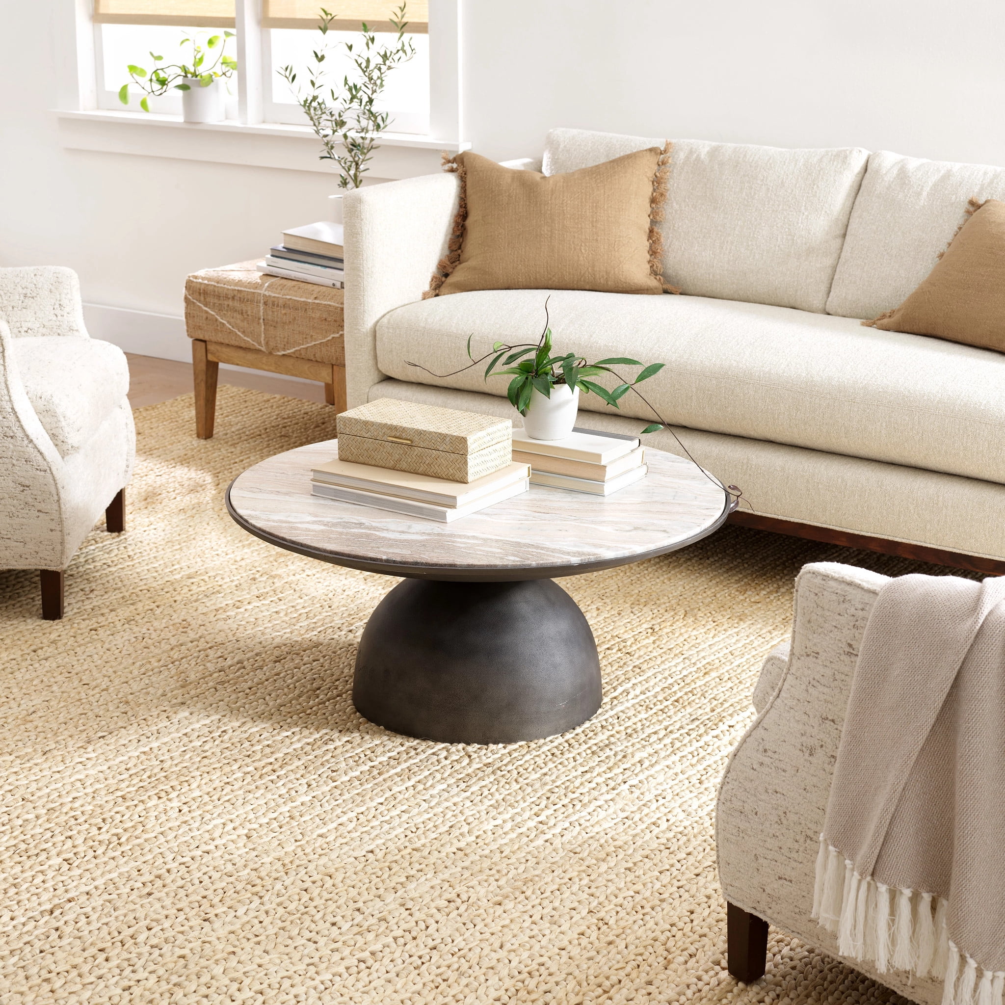 Dash & Albert Jute Handwoven Rug, 5' x 8', Natural