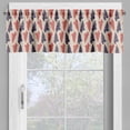 thumbnail image 2 of Ambesonne Underwater Valance Pack of 2, Spiral Seashells Motif, 54"X12", Pale Tan Plum Dark Salmon, 2 of 5