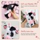thumbnail image 2 of 1pc Fluffy Plush Cow Mobile Phone Case Protector Compatible with iPhone XR, 2 of 4