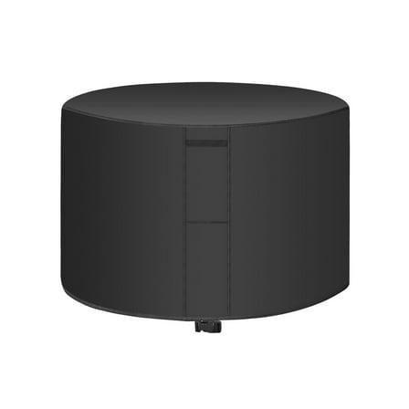 Patio Furniture Covers Round, Outdoor Round Table Cover Waterproof,Patio Furniture Cover for All Weather Resistant - （black 120*75cm）