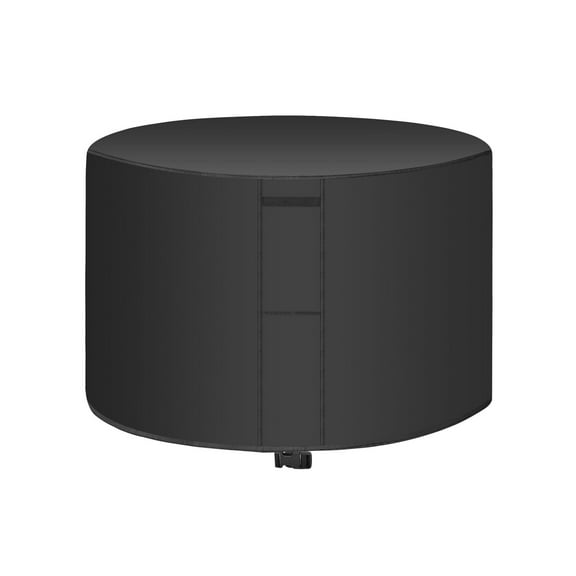 Patio Furniture Covers Round, Outdoor Round Table Cover Waterproof,Patio Furniture Cover for All Weather Resistant - （black 120*75cm）