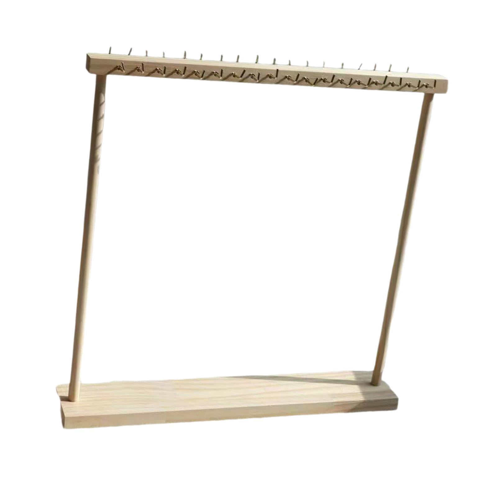 Segolike Necklace Display Holder Bracelet Hanging Organizer Wooden DIY Assembly Jewelry Organizer for Bangles Bedroom Watch Countertop wood color