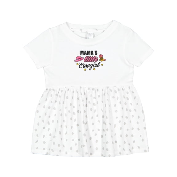 Inktastic Mamas Little Cowgirl with Cowgirl Hat and Boots Girls Baby Dress
