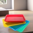 thumbnail image 4 of 4 Pcs Plateaux d'Art Assortis Plateaux Carrés Plats pour Projets Diy Utilisation en Classe, 4 of 8