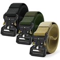 thumbnail image 1 of SNNROO Men‘s Belt 3 Pack Nylon Mesh Breathable Multifunctional Men‘s Outdoor Belt Lightweight and Wearable, 1 of 5