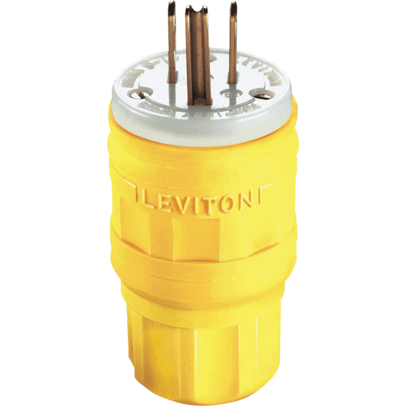 Leviton 125V Cord & Plug — UL Listed for US Residential Electrical Code Compliance, Drop-in NEC-Standard Wiring