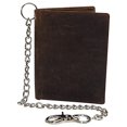 thumbnail image 3 of RFID Blocking Hipster Bifold Vintage Leather Chain Biker Wallet for Men, 3 of 15