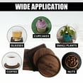 thumbnail image 5 of Aspire 4 Pcs Wood Coasters for Drinks, Grooved Walnut Coaster Set for Coffee Table, Office, Bar, Tabletop Protection - Square, 5 of 7